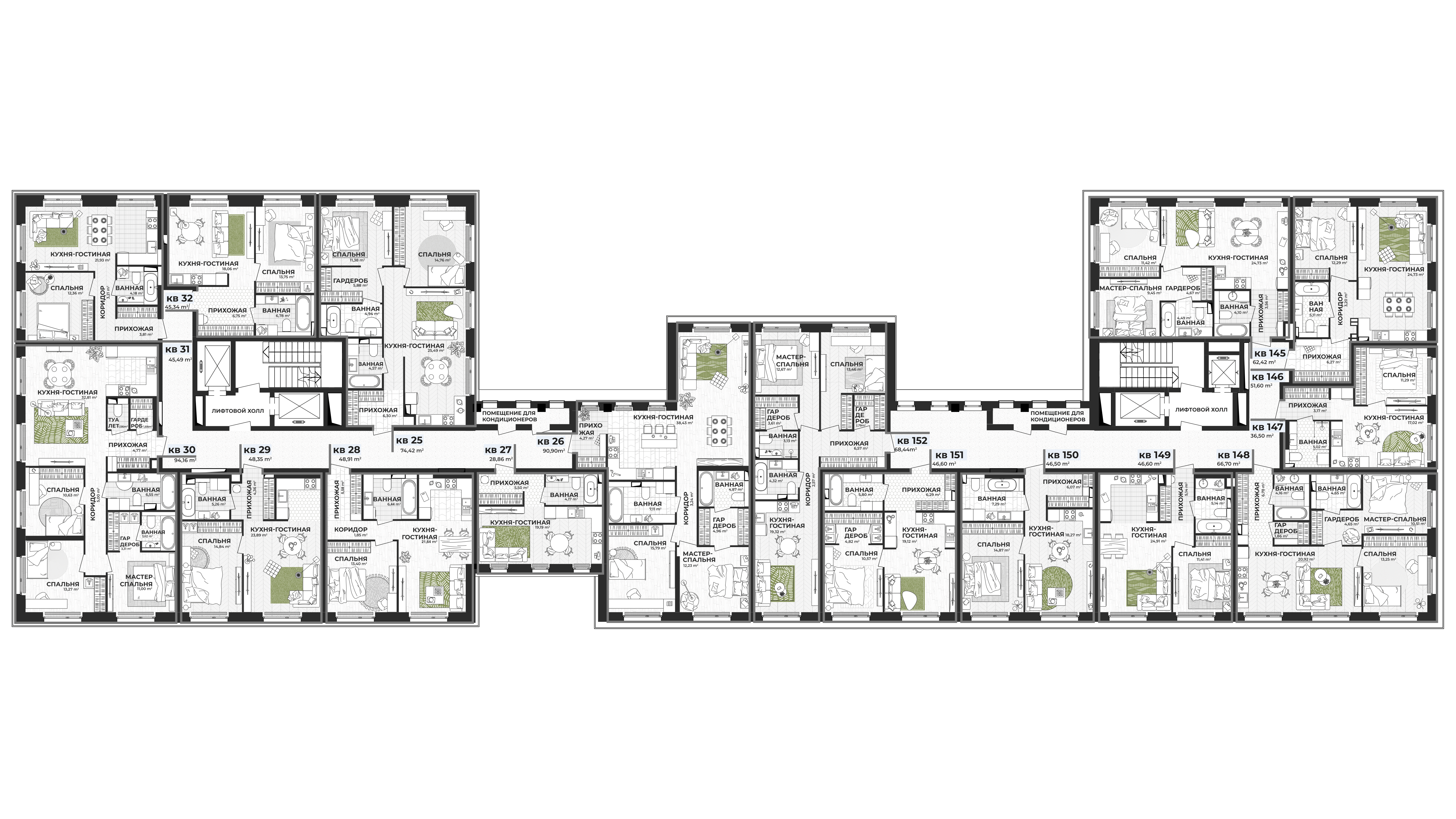 3-комнатная квартира, 94.16 кв.м, МОЖНО ПАРКОВЫЙ, изображение-2
